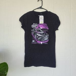 Sparkly black fited Nascar t-shirt new